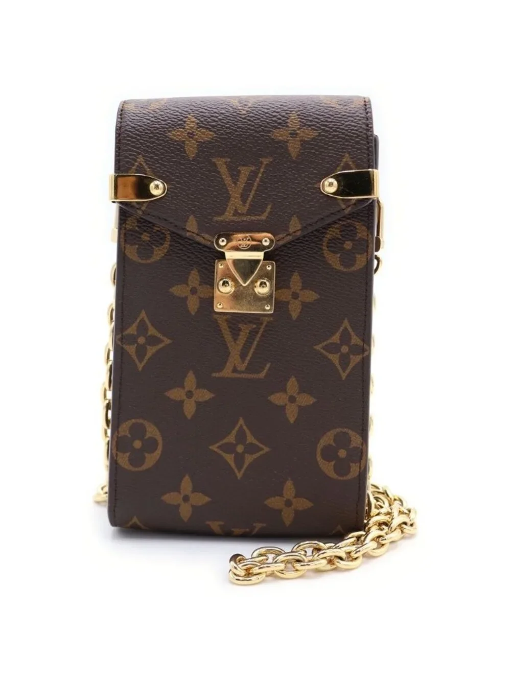 Louis Vuitton Phone Pouch Metis Monogram Canvas Shoulder Bag Brown